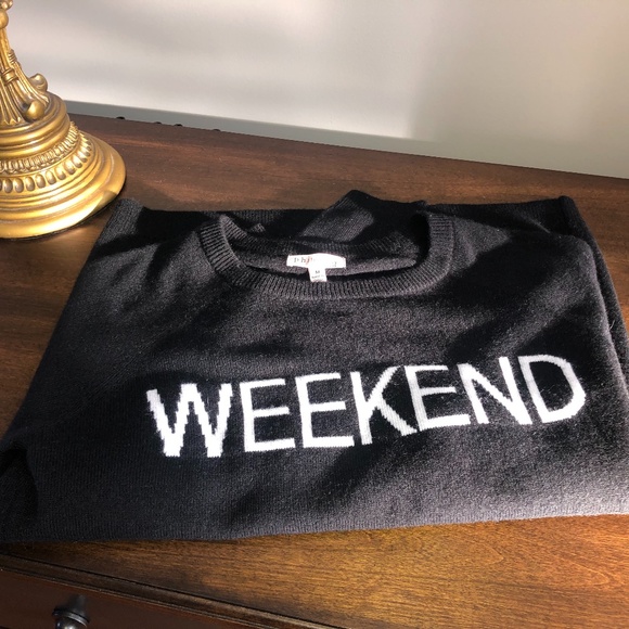 Philosophy Sweaters - NWT Philosophy Weekend Cashmere Black Sweater Med